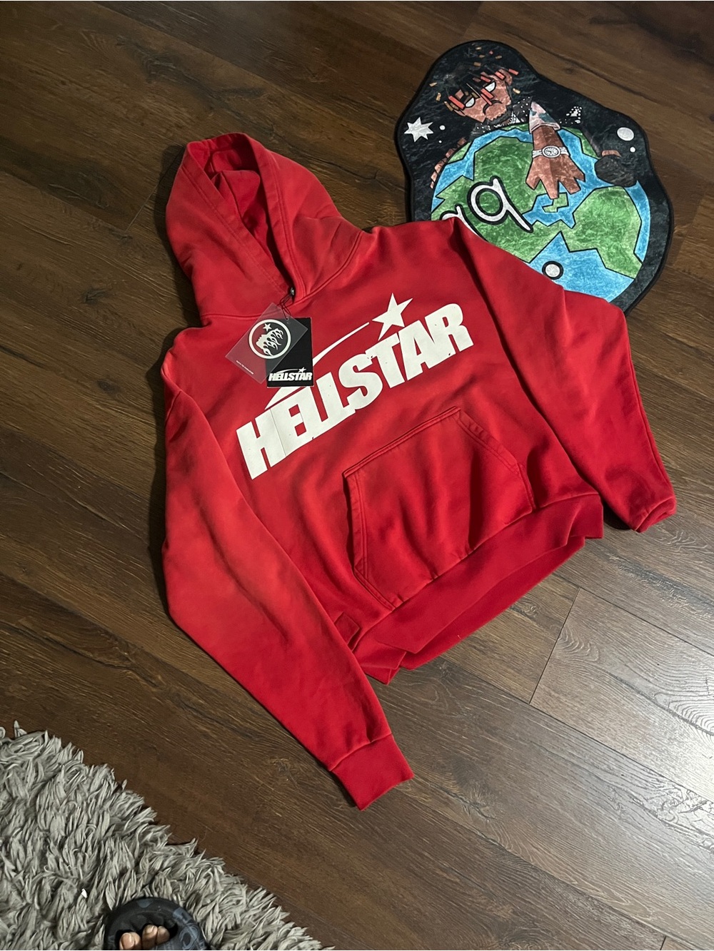 Red Hellstar Graphic Hoodie